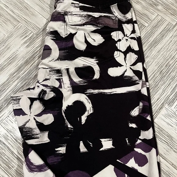 BurnsideBoard Shorts Black and Purple Graphic Swim Shorts - Picture 7 of 10